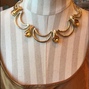 ANN TAYLOR Yellow n Gold Necklace!
